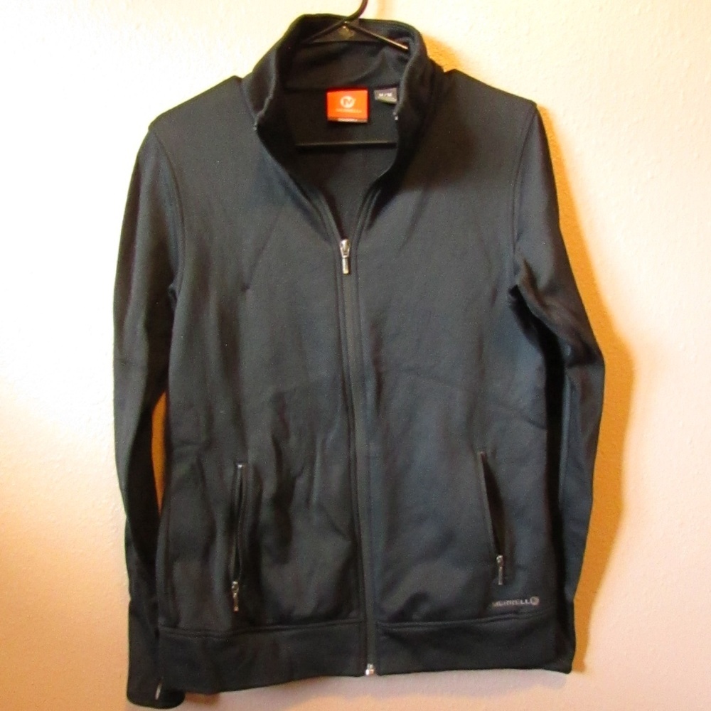 Merrell Black Full-Zip Lined Athletic Jacket